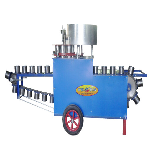 链条传动送杯营养土装杯机