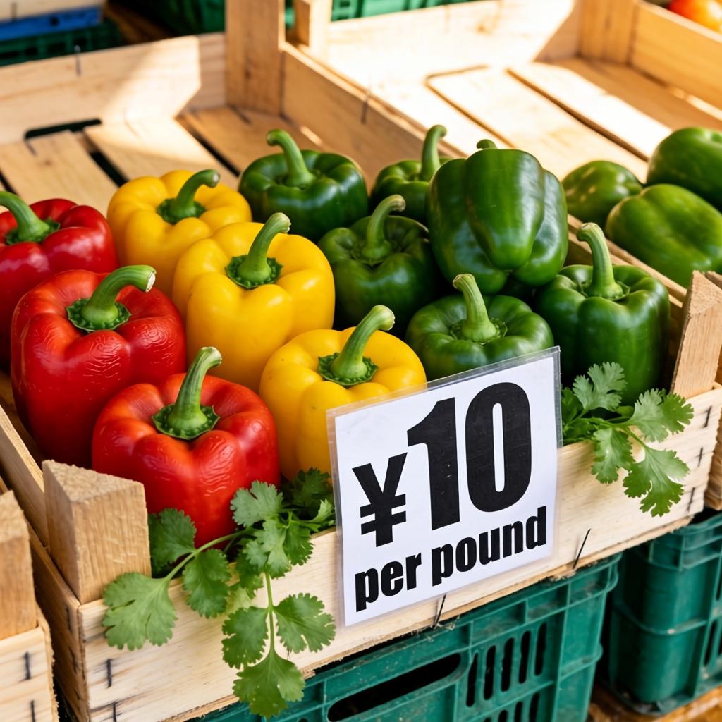 灯笼椒价格多少钱一斤？