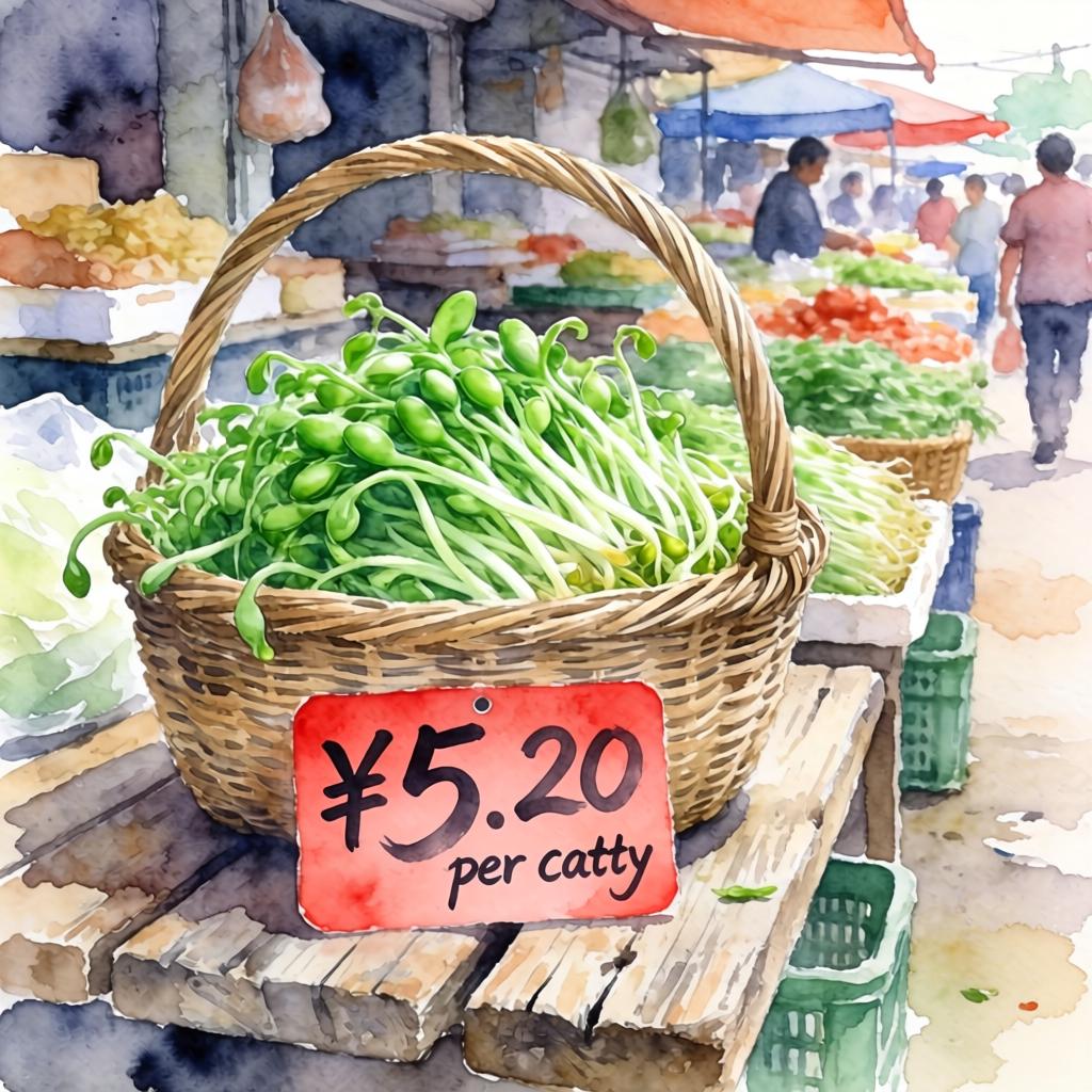 毛豆角市场价格每市斤几元？