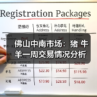 佛山中南市场:猪 牛 羊一周交易情况分析 佛山中南市场:猪 牛 羊一周交易情况分析