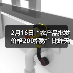 2月16日“农产品批发价格200指数”比昨天下降...（图4）