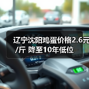 辽宁沈阳鸡蛋价格2.6元/斤 降至10年低位（图1）