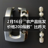 2月16日“农产品批发价格200指数”比昨天下降...（图3）