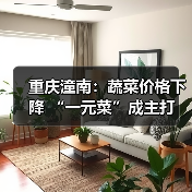 重庆潼南：蔬菜价格下降 “一元菜”成主打（图4）