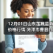 12月01日山东莲藕最新价格行情 菏泽市曹县白...（图1）