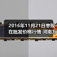 2016年11月21日枣现在批发价格行情 河南万邦...（图2）