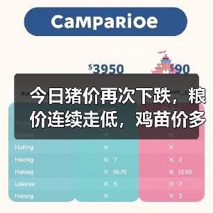 今日猪价再次下跌,粮价连续走低,鸡苗价多地...(图3) 今日猪价再次下跌,粮价连续走低,鸡苗价多地...(图3)