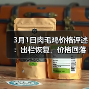 3月1日肉毛鸡价格评述:出栏恢复,价格回落(图1) 3月1日肉毛鸡价格评述:出栏恢复,价格回落(图1)