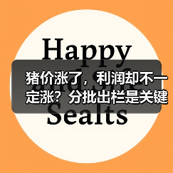 猪价涨了,利润却不一定涨?分批出栏是关键!(图1) 猪价涨了,利润却不一定涨?分批出栏是关键!(图1)