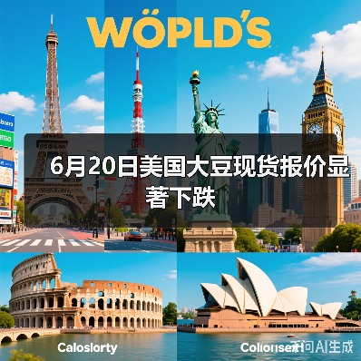 6月20日美国大豆现货报价显著下跌