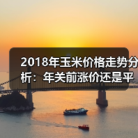 2018年玉米价格走势分析:年关前涨价还是平稳?(图1) 2018年玉米价格走势分析:年关前涨价还是平稳?(图1)