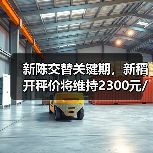 新陈交替关键期，新稻开秤价将维持2300元/吨？（图1）