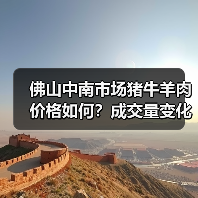 佛山中南市场猪牛羊肉价格如何？成交量变化分析